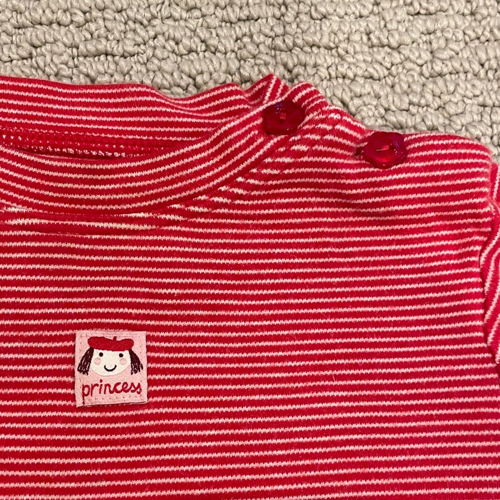 Red Striped Long Sleeve Dress for babies & toddlers girls size 18-24M - Picture 3 of 6